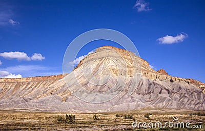 Colorful Mt. Garfield Stock Photo