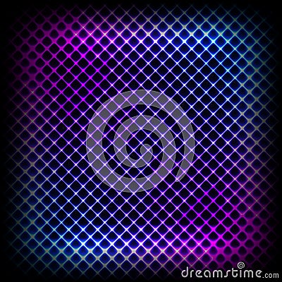 Colorful neon diagonal background, abstract illustration. Vector Illustration