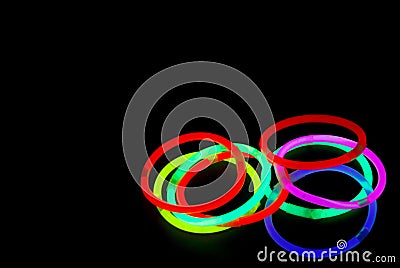 Colorful Neon lights Stock Photo