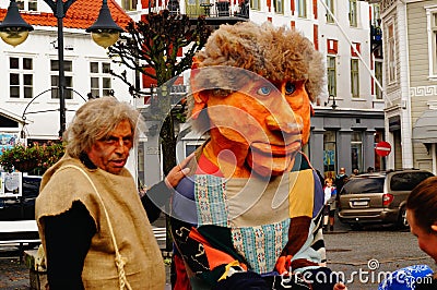 Colorful norwegian troll Editorial Stock Photo