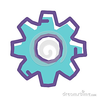 Colorful Option Doodle Icon Vector Illustration