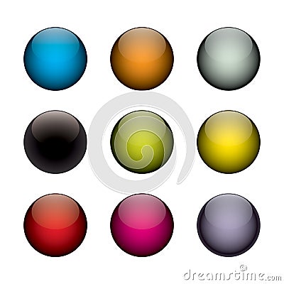 Colorful orbs Vector Illustration