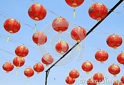 Colorful oriental lantern Editorial Stock Photo