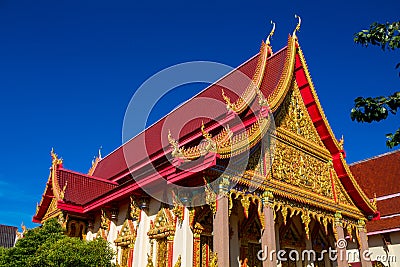 Buddhist temple pagoda in Thailand Stock Photo