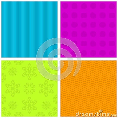 Colorful ornamental patterns Vector Illustration