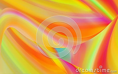 Colorful overlapping curves. Stock Photo