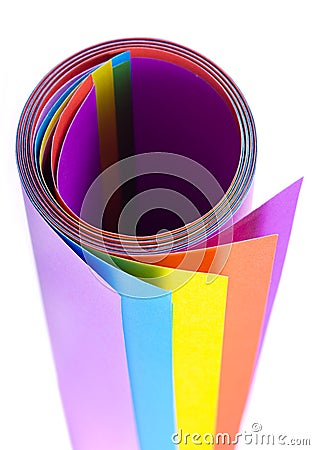 Colorful paper sheet Stock Photo