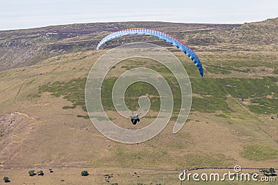 A colorful parachute in the sky Editorial Stock Photo