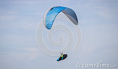 A colorful parachute in the sky Editorial Stock Photo