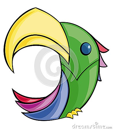 Colorful parrot Vector Illustration