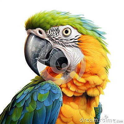 Hyperrealistic Parrot Vector Illustration In 8k Resolution Stock Photo