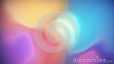 Colorful pastel background of liquid neon gradient. Cartoon Illustration