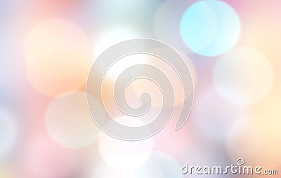 Colorful pastel rainbow blurred bokeh background Stock Photo