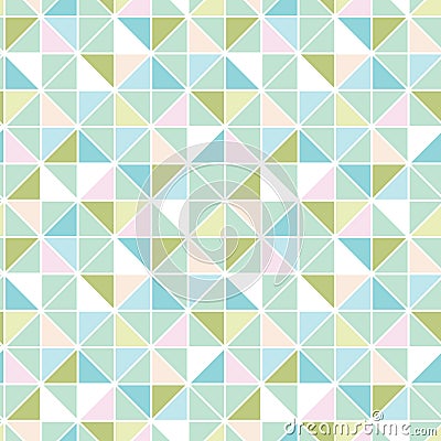 Colorful pastel triangle texture seamless pattern Vector Illustration