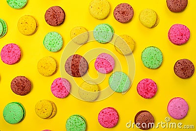 Colorful pastry macarons Stock Photo