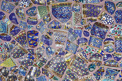 Colorful pattern of benjarong. Stock Photo