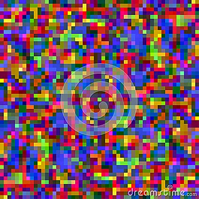 Colorful pattern with chaotic pixels Vector Illustration