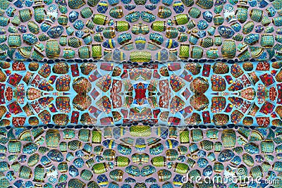 Colorful patterns of mosaics. Stock Photo