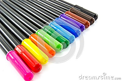 Colorful pen Stock Photo