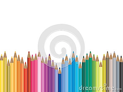 Colorful pencil illustration Vector Illustration