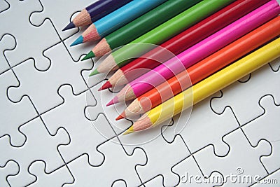 Colorful pencils Stock Photo