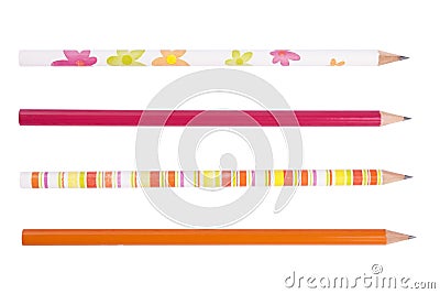 Colorful pencils collection for school children Stock Photo