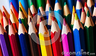 Colorful pencils Stock Photo