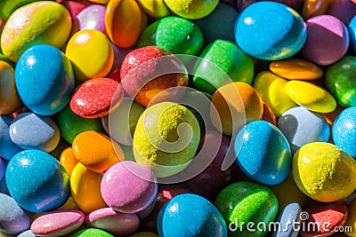 Colorful pile of candy Stock Photo