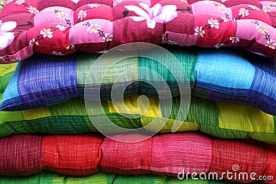 Colorful pillows Stock Photo