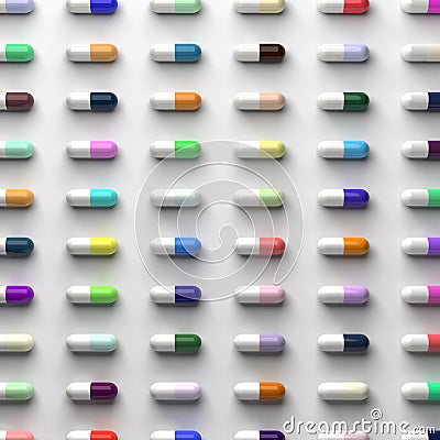 Colorful Pills Stock Photo
