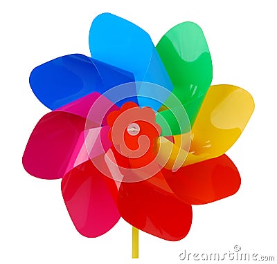 Colorful pinwheel Stock Photo