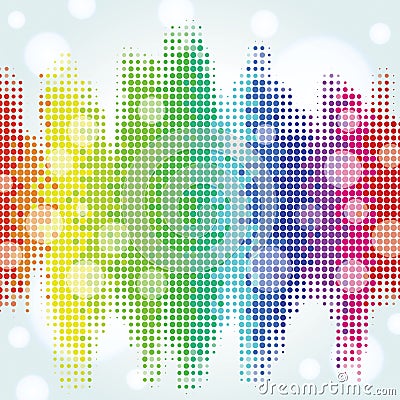 Colorful Pixel Background Vector Illustration