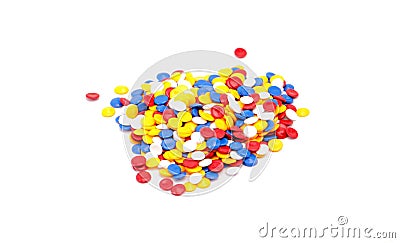 Colorful plastic polymer Stock Photo