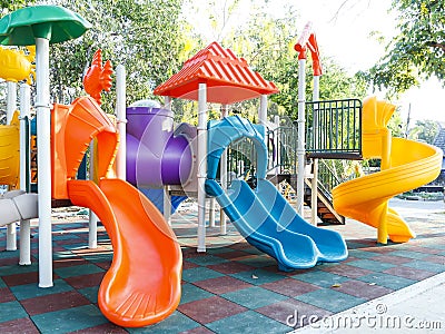 Colorful playground Stock Photo