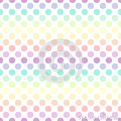 Colorful polka dot pattern Vector Illustration