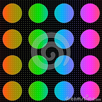 Colorful polka dots background Stock Photo