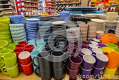 colorful pottery Stock Photo