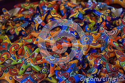 Colorful pottery on sale Editorial Stock Photo