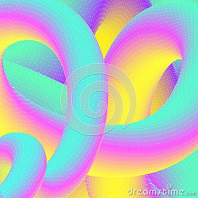 Colorful psychedelic background Vector Illustration