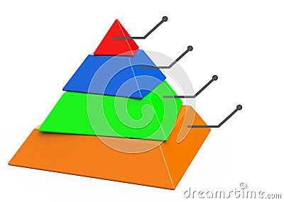 The colorful pyramid Stock Photo