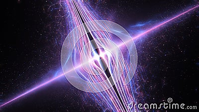 Colorful quantum string theory abstract background Stock Photo