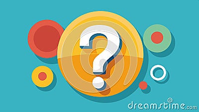 Colorful question mark icon, query symbol, help sign, information request, assistance needed vector design Generative AI Vector Illustration