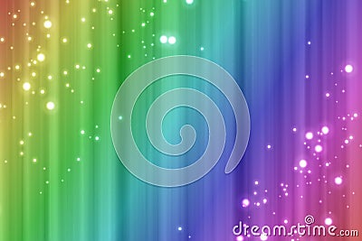 Colorful rainbow background with sparks effect Stock Photo