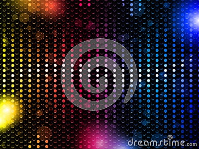Colorful Rainbow Neon Party Background Vector Illustration