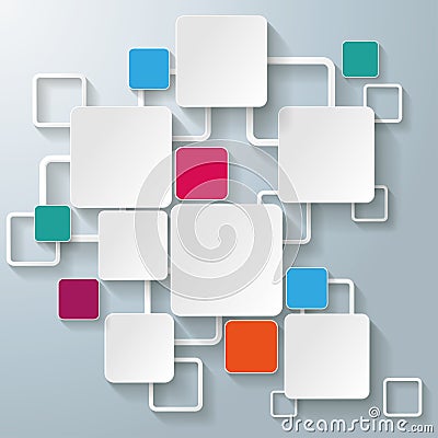 Colorful Rectangle Squares Vector Illustration