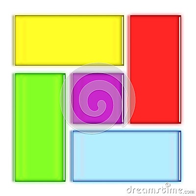 Colorful rectangles Stock Photo