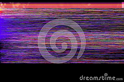 Colorful glitch art background Stock Photo