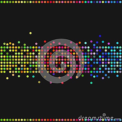 Colorful retro dots Vector Illustration