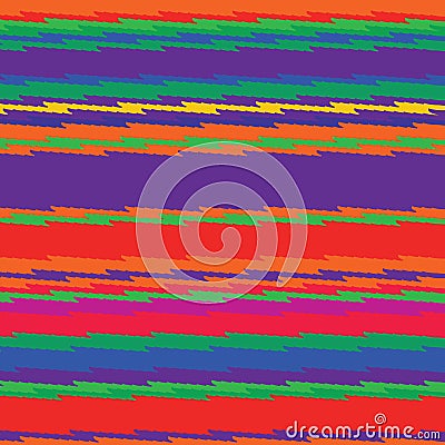 Colorful Retro Zigzag Stripe Style Vector Background Texture Pattern Vector Illustration