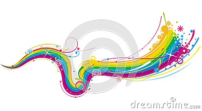 Colorful ribbon Vector Illustration